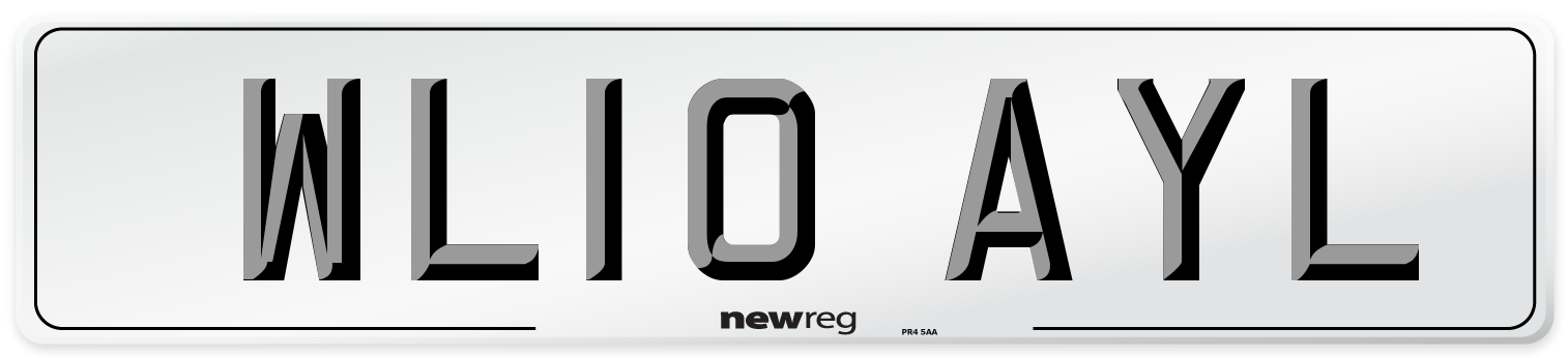 WL10 AYL Number Plate from New Reg